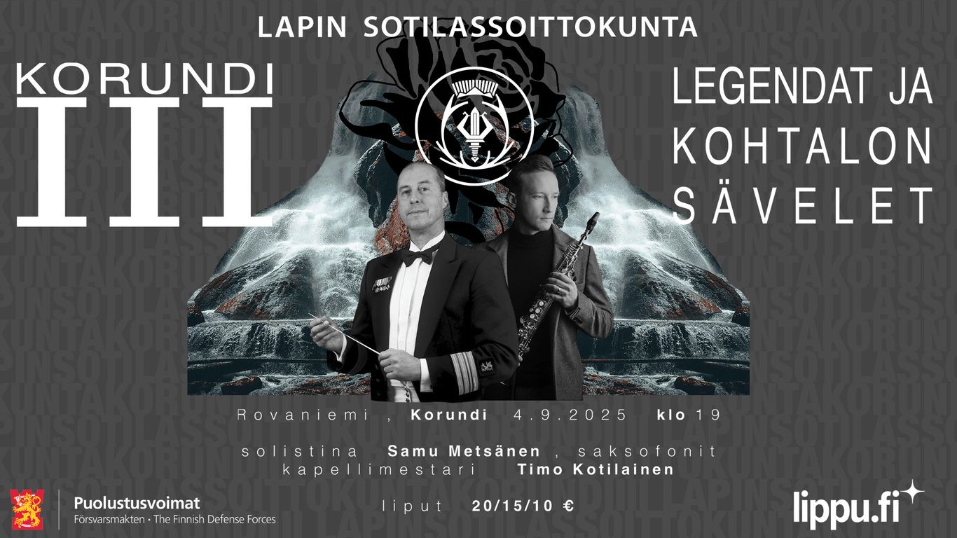 Kapellimestari ja solisti eeppisen maiseman edessä