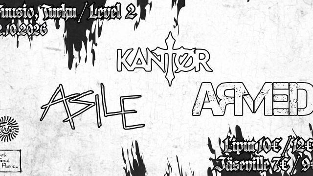 Armed, Kantør & Asile / Level 2, Fuusio Turku - tapahtuman kuva