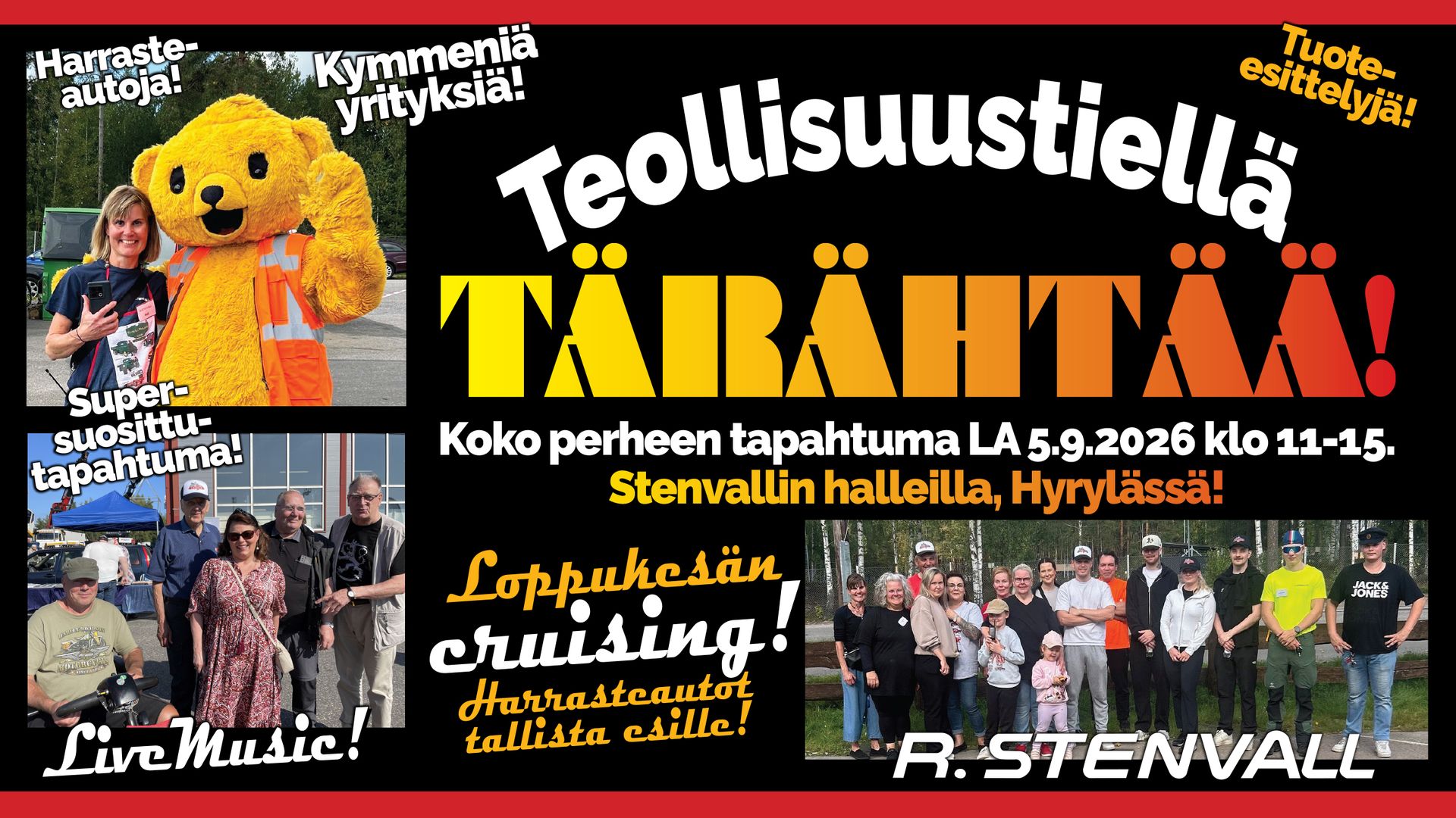 Teollisuustielle Tärähtää