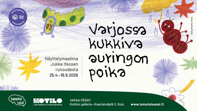 Varjossa kukkiva auringon poika – Näyttelymaailma Jukka Itkosen runoudesta - tapahtuman kuva