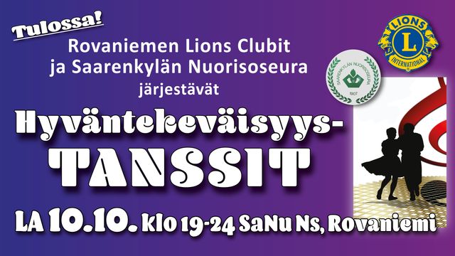 Hyväntekeväisyystanssit 10.10.2026 - tapahtuman kuva