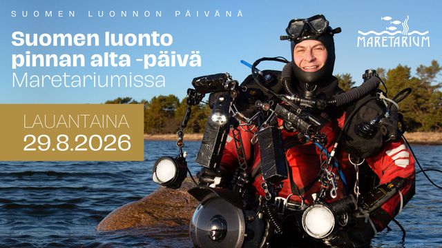 Suomen luonto pinnan alta -päivä Maretariumissa - tapahtuman kuva