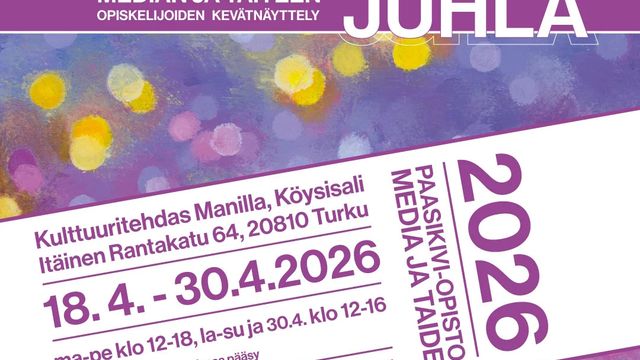 Kevätjuhla - Paasikivi-Opiston median ja taiteen opintolinjojen kevätnäyttely 18.-30.4.2026 - tapahtuman kuva