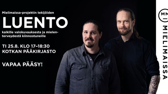 Luento kaikille mielenterveydestä ja valokuvauksesta kiinnostuneille - tapahtuman kuva