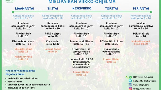 Mielipaikka: kaikille avoin kohtaamispaikka - tapahtuman kuva