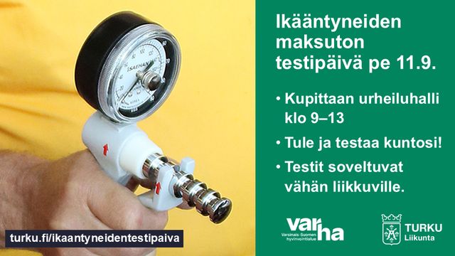 Ikääntyneiden maksuton testipäivä - tapahtuman kuva