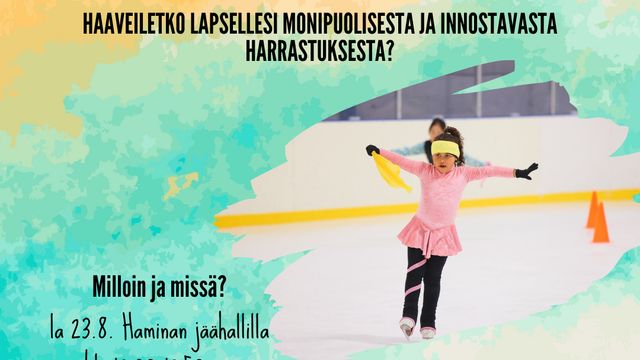 Mainoksessa käytetty kuva: Suomen Taitoluistelulii