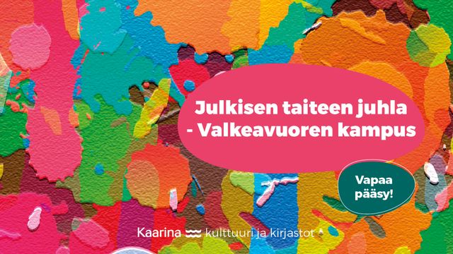 Julkisen taiteen juhla - Valkeavuoren kampus - tapahtuman kuva