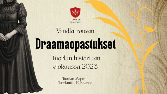 Vendla Gustava von Willebrand herää henkiin Tuorlassa – draamaopastukset saavat jatkoa elokuussa - tapahtuman kuva