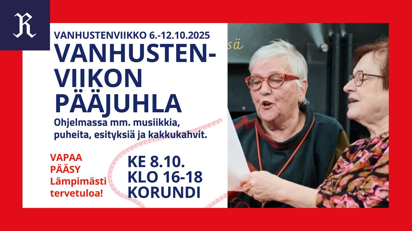 Naiset laulavat puolessa kuvaa ja toisella puolell