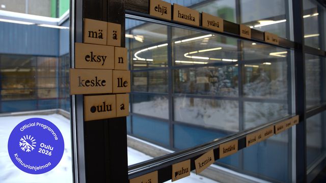 Campus as a Stage -näyttelyt: Ikkunamagneettirakkausruno - tapahtuman kuva