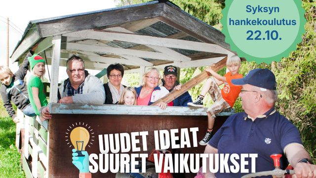 Uudet ideat – Suuret vaikutukset | Syksyn hankekoulutus - tapahtuman kuva
