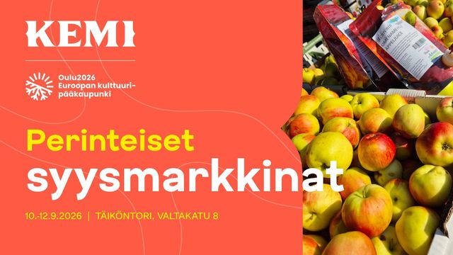 Kemin perinteiset syysmarkkinat 2026 - tapahtuman kuva