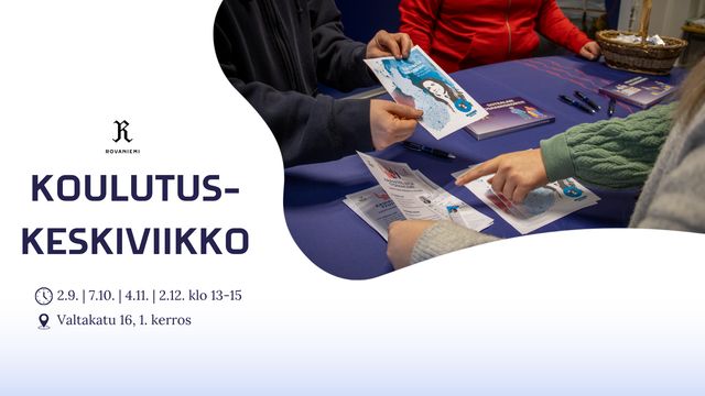 Koulutuskeskiviikko – neuvontaa ja ohjausta koulutukseen ja opiskeluun - tapahtuman kuva