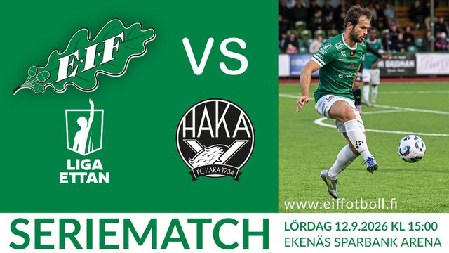 Seriematch LigaEttan EIF - FC Haka - tapahtuman kuva