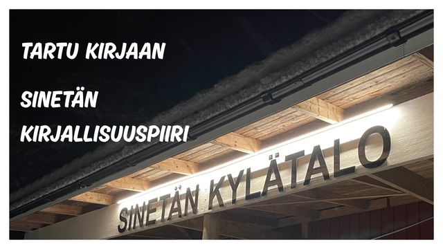 Tartu kirjaan - Sinetän kirjallisuuspiiri - tapahtuman kuva