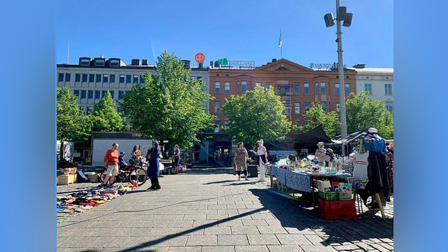 Sunnuntaikirppis Vaasan kauppatorilla - tapahtuman kuva