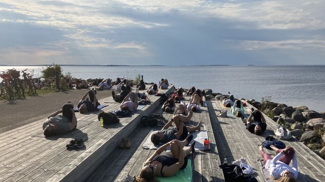 Oulun Päivien rantajooga Nallikarissa - tapahtuman kuva
