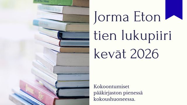 Jorma Eton tien lukupiiri - tapahtuman kuva