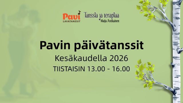 Pavin tiistain päivätanssit ja illan tanssikurssit - tapahtuman kuva