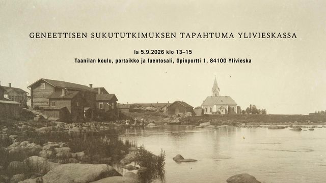 Geneettisen sukututkimuksen tapahtuma Ylivieskassa - tapahtuman kuva