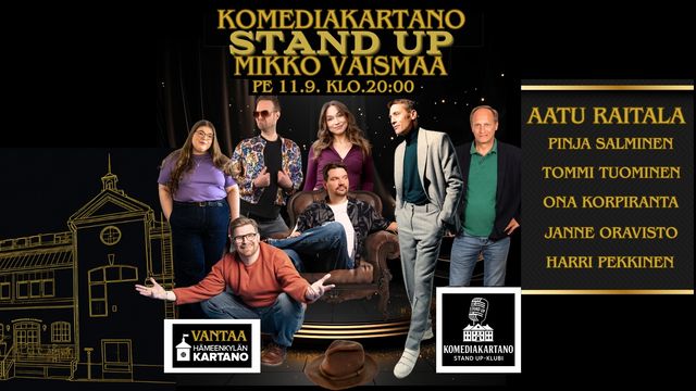 Komediakartanon Stand Up - Mikko Vaismaa - tapahtuman kuva