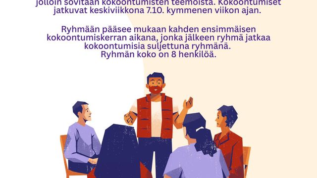 K60 Kulttuuripajan ja Kouvolan mielenterveysseuran Keskusteluryhmä - tapahtuman kuva