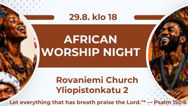 Afrikkalainen Ylistysmessu / African Worship Night - tapahtuman kuva
