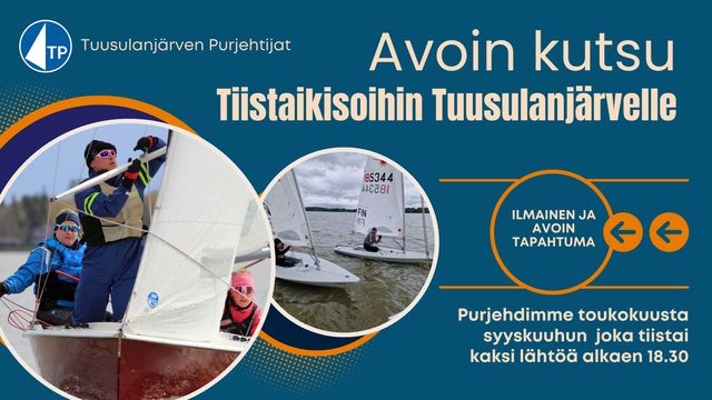 Tiistapurjehdukset Tuusulanjärvellä klo 17:30 alkaen - tapahtuman kuva