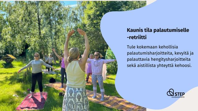 Kaunis tila palautumiselle -retriitti - tapahtuman kuva