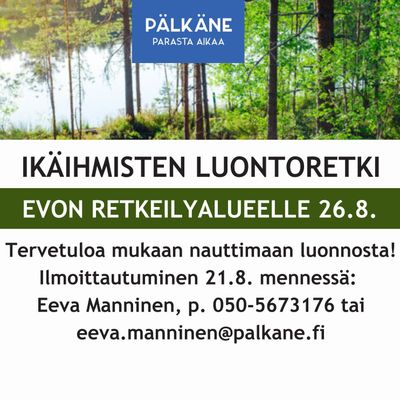 Loppukesän luonnosta Evon