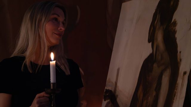 Konstmiddag bland levande ljus - tapahtuman kuva