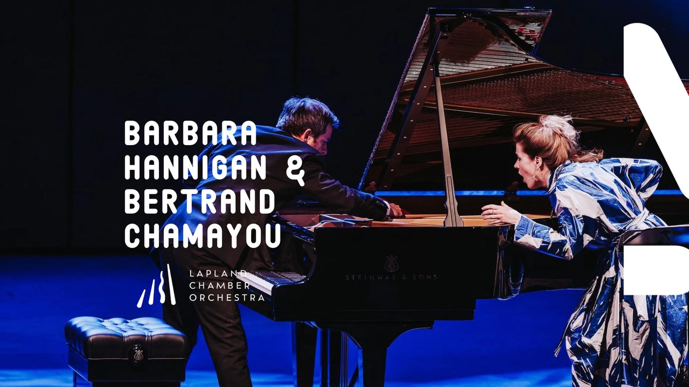 Barbara Hannigan ja Bertrand Chamayou lavalla kons