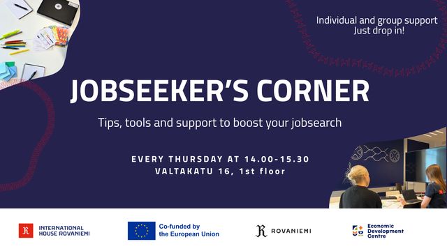 Jobseeker's Corner - Työnhakijan tukinurkka - tapahtuman kuva